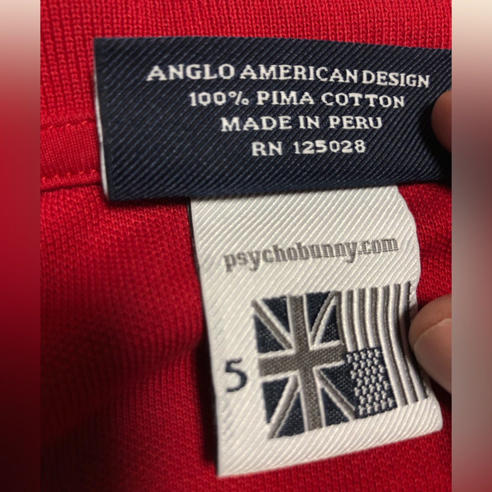 Psycho Bunny Red Polo Shirt Classic Style - Picture 7 of 10